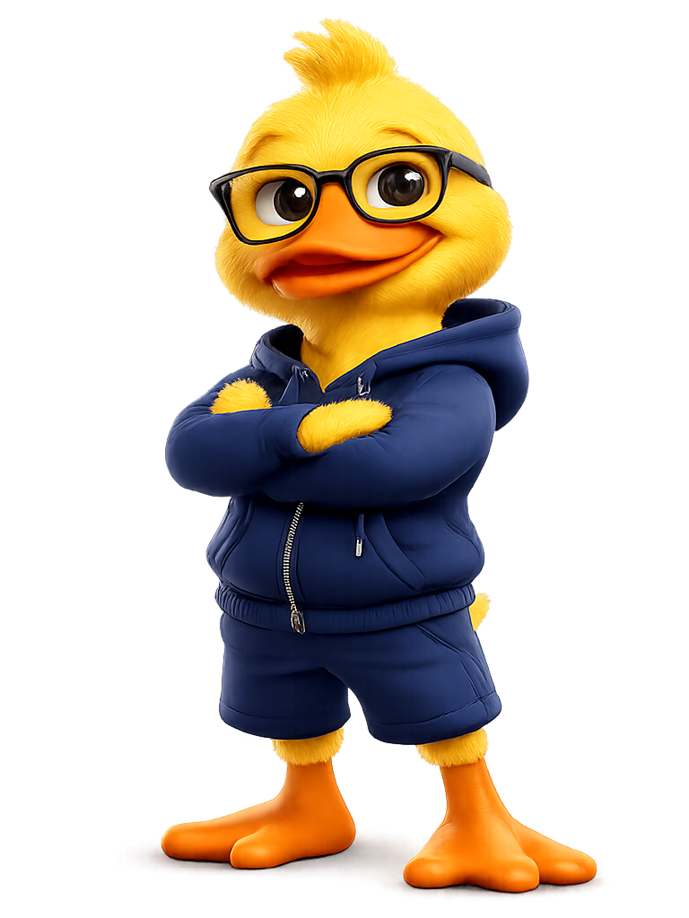 Mascotte BandoLab — il papero esperto di finanza agevolata